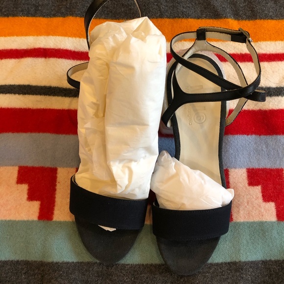 Mm6 calfskin and canvas sandals, NWT, sz 38 - Picture 4 of 11